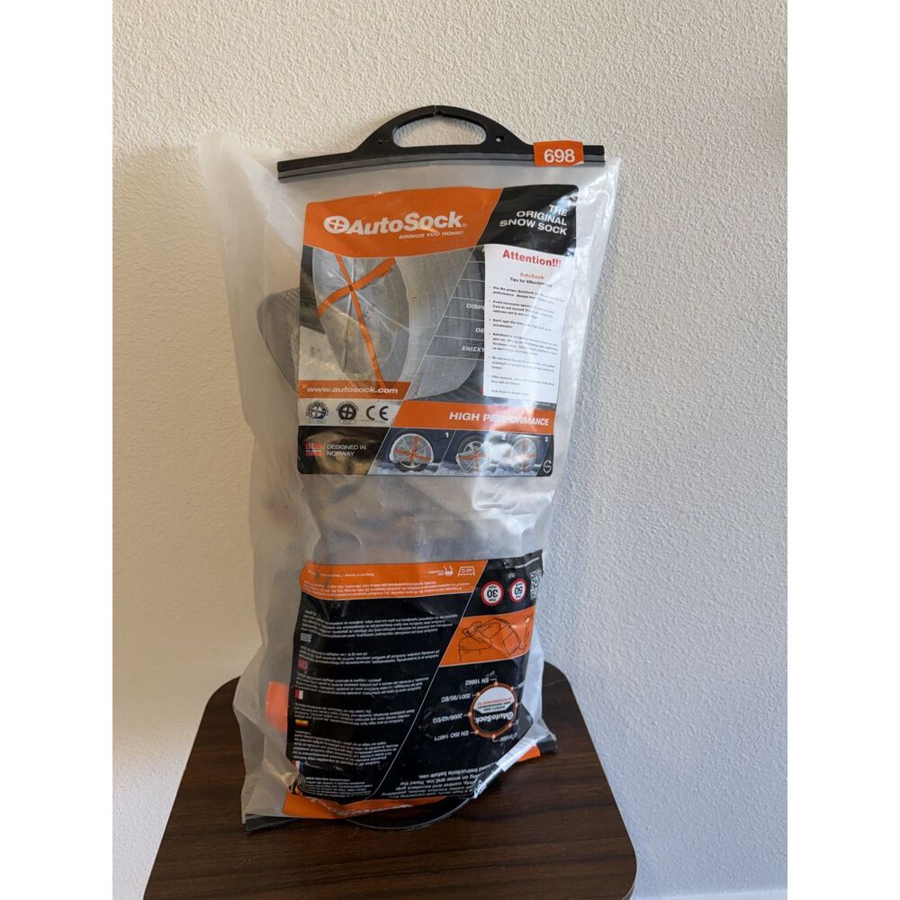 AutoSock for Passenger Vehicles HP698, Snow Socks for Tires, Pack of 2